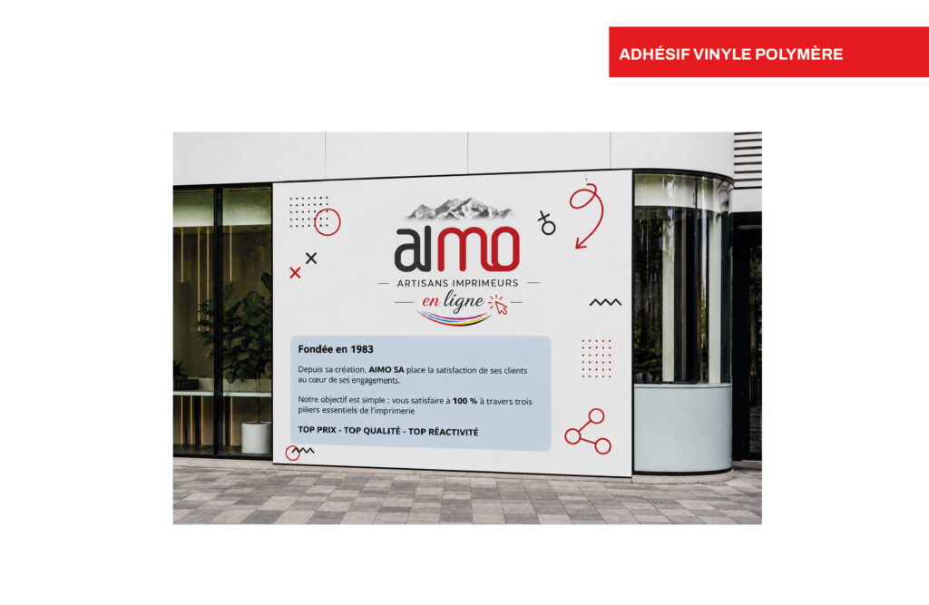 Adhésif Vinyle Polymère - Autocollant Résistant