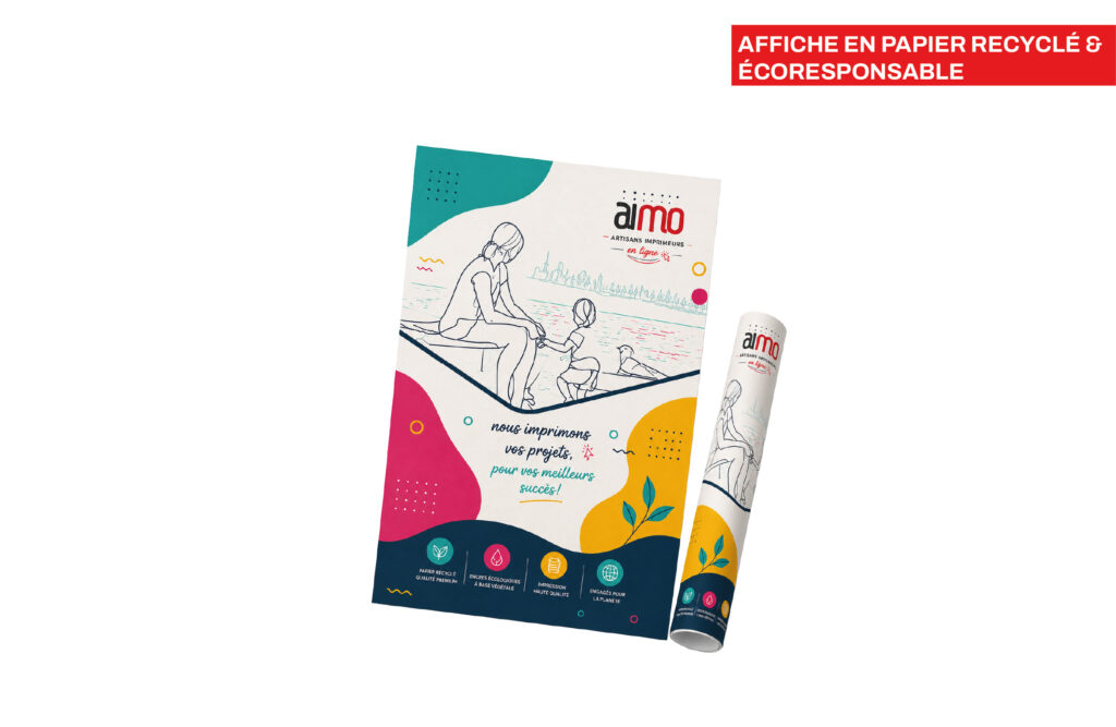 Affiche en papier recyclé & écoresponsable - Impression pas cher