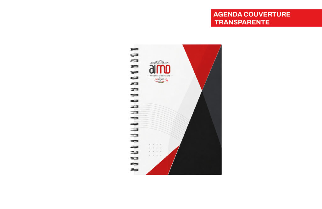 Agenda couverture transparente