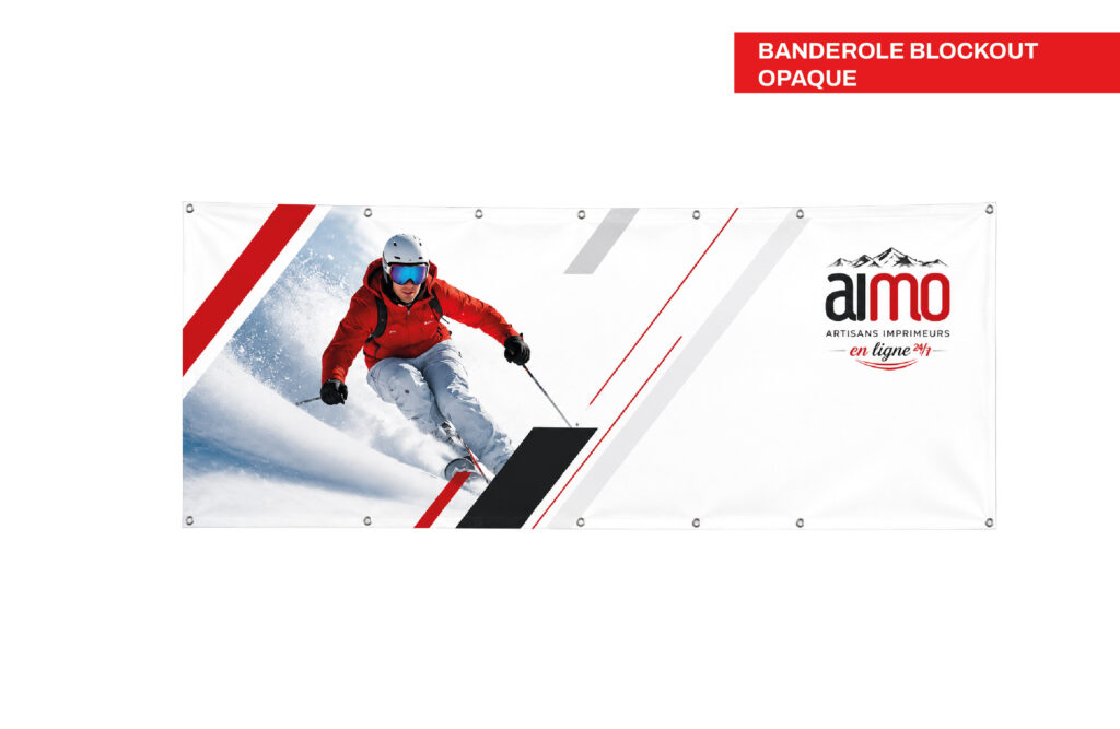 Banderole Blockout Opaque - Impression Recto