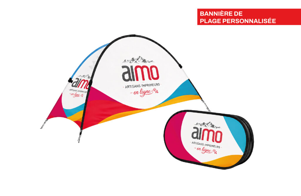 Bannière de plage personnalisée