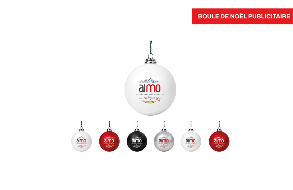 Boule de Noël publicitaire