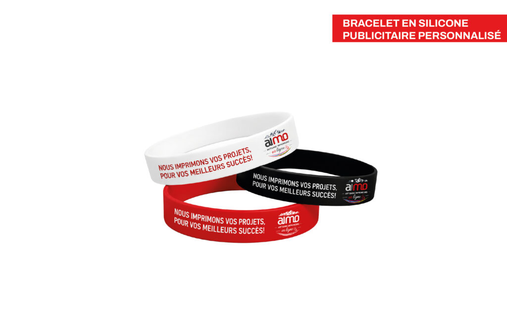 Bracelet en silicone publicitaire personnalisé