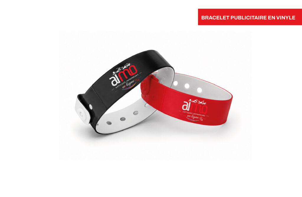 Bracelet publicitaire en vinyle