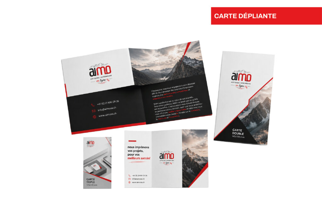 Carte double & triple volets - Carte dépliante