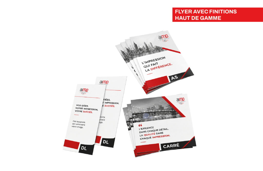 Flyer avec finitions haut de gamme