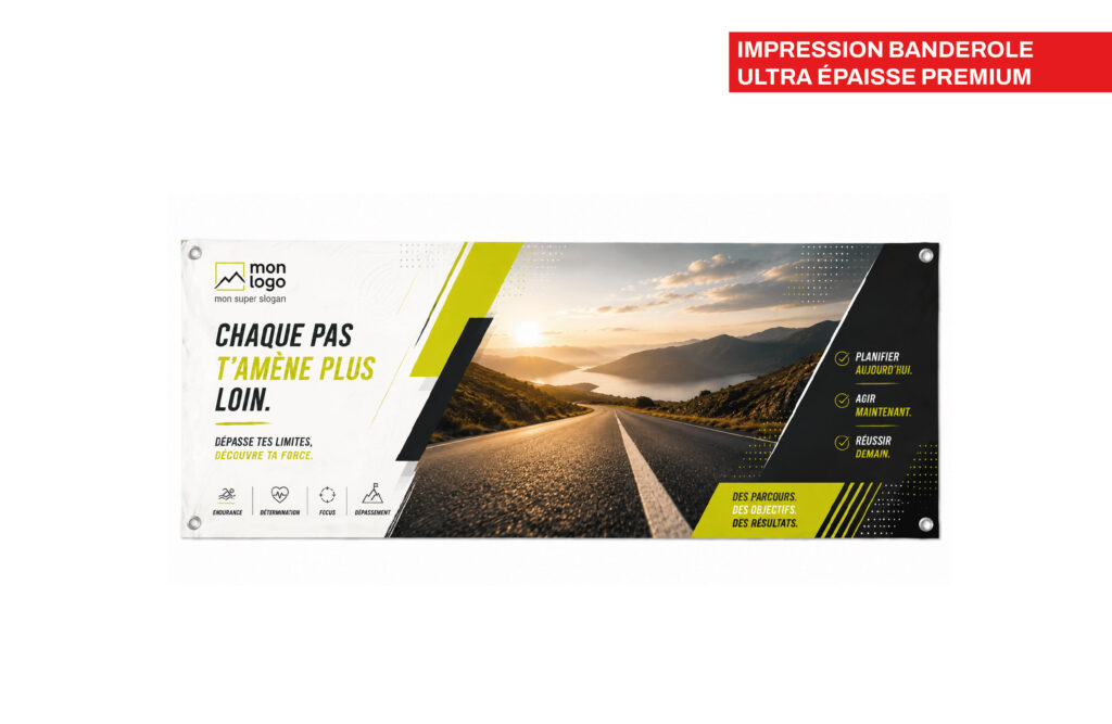 Impression banderole ultra épaisse premium
