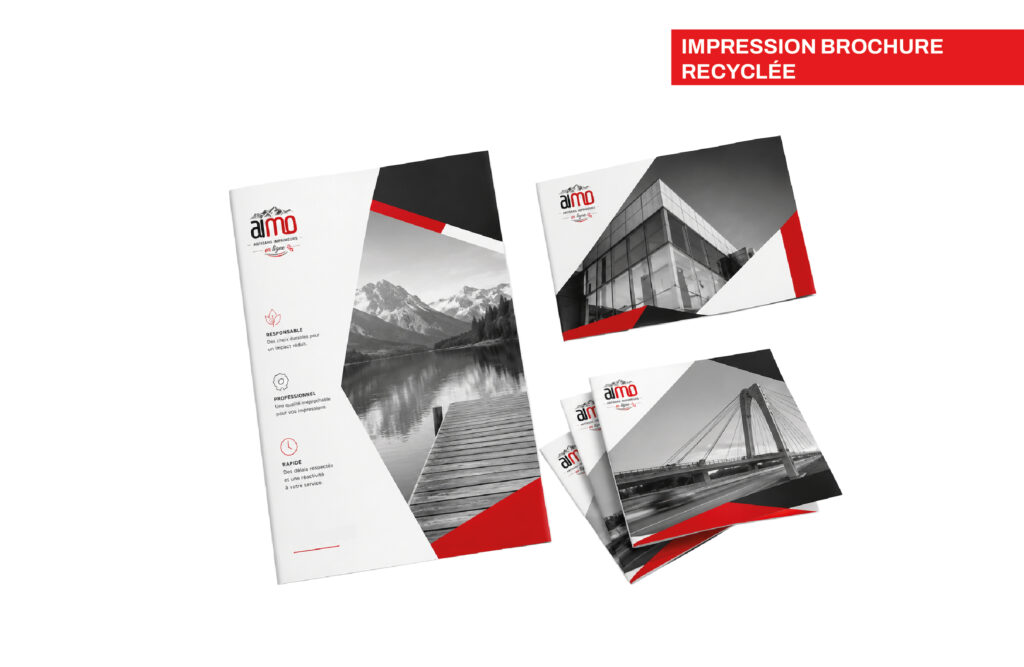 Impression brochure recyclée agrafées - Support éco-responsable