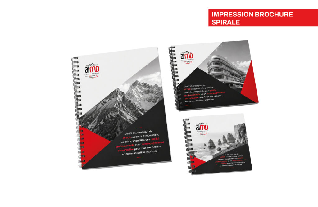 Impression brochure spirale pas chère - Reliure Wire O