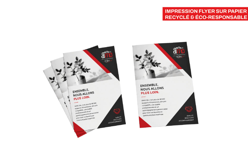 Impression flyer sur papier recyclé & éco-responsable