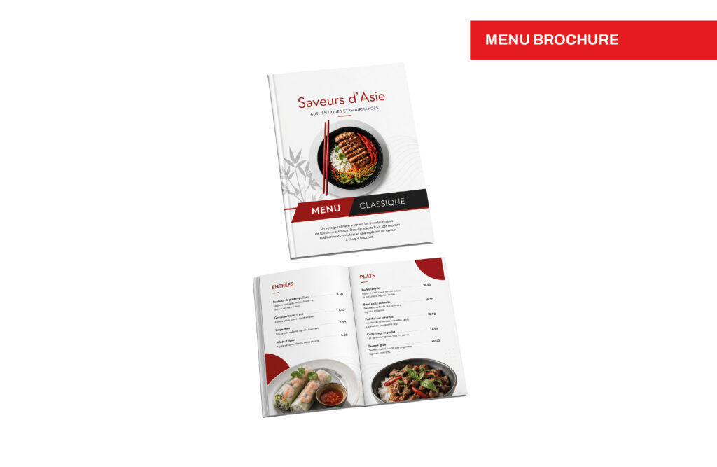 Menu brochure