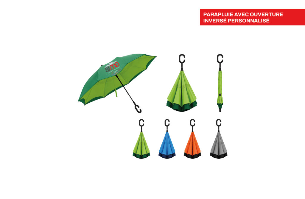 Parapluie avec ouverture inversé personnalisé