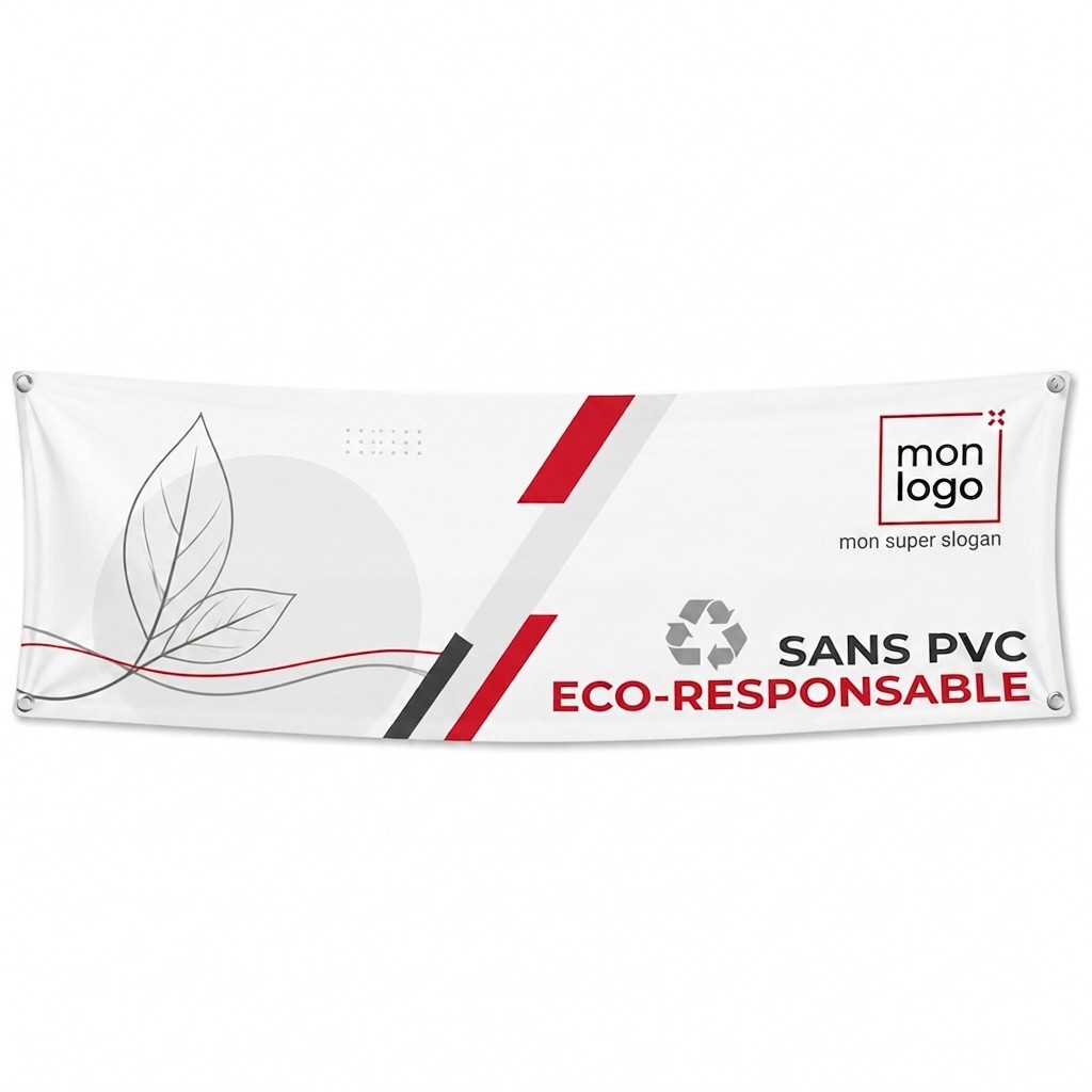 Banderole Sans PVC - Support écologique en polyester