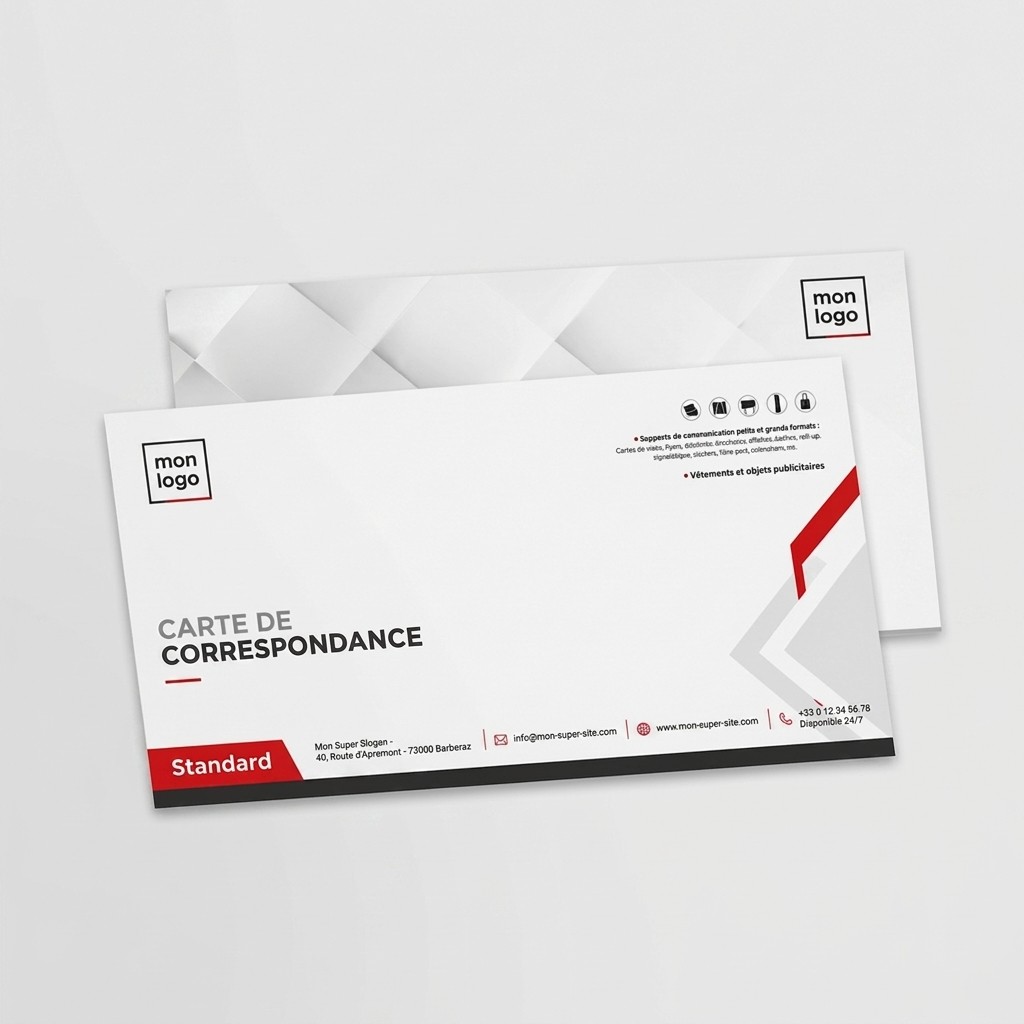 Carte de correspondance & carton d'invitation pas cher