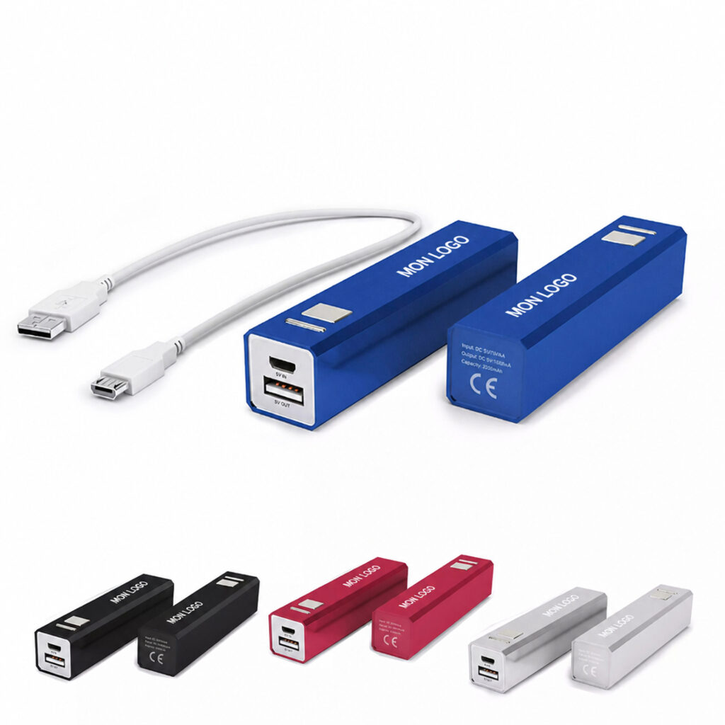 Batterie / Powerbank en gravure personnalisée