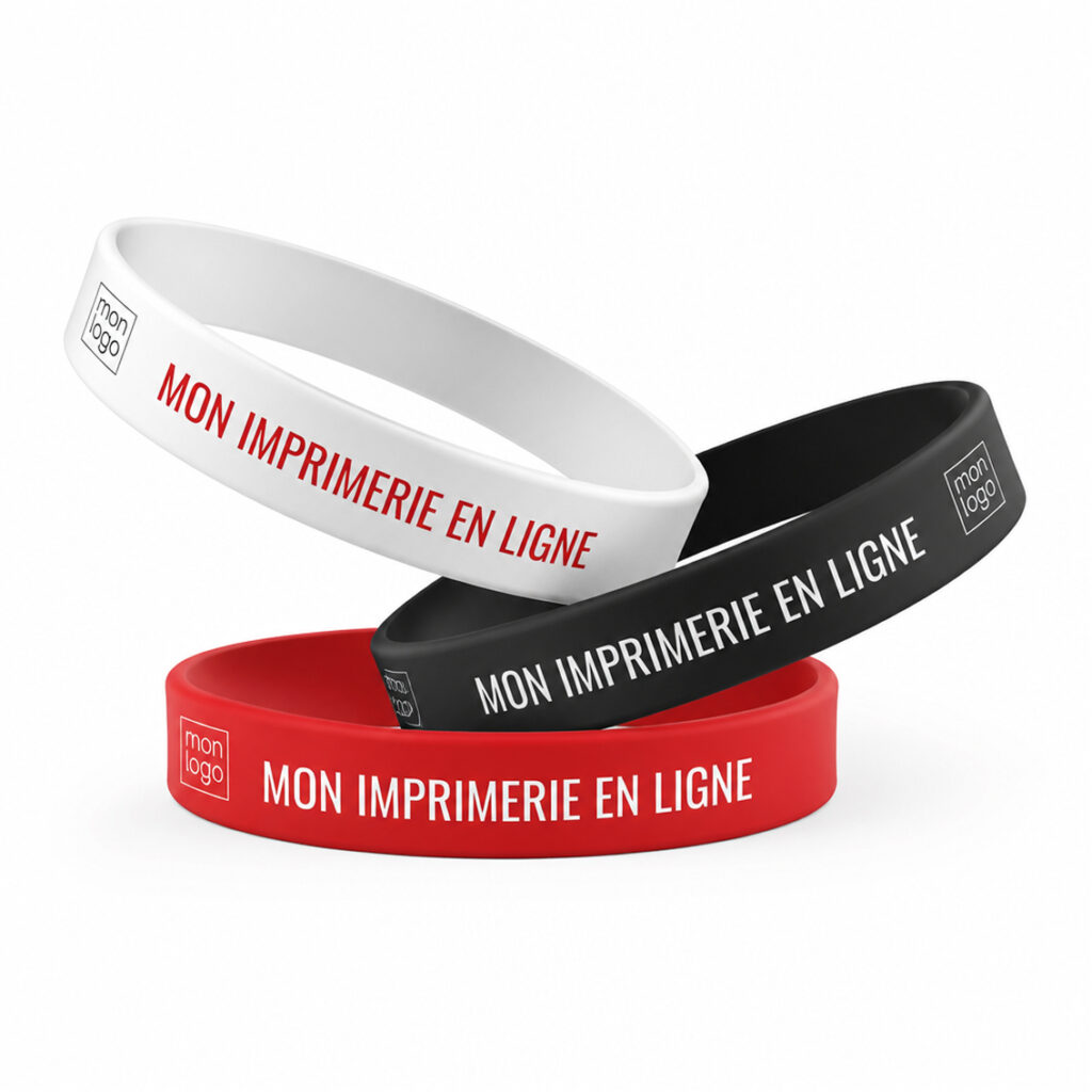 Bracelet en silicone publicitaire personnalisé