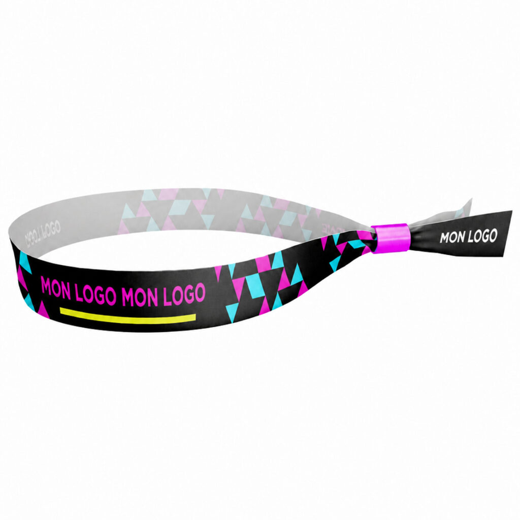 Bracelet d'évènement avec impression fluo