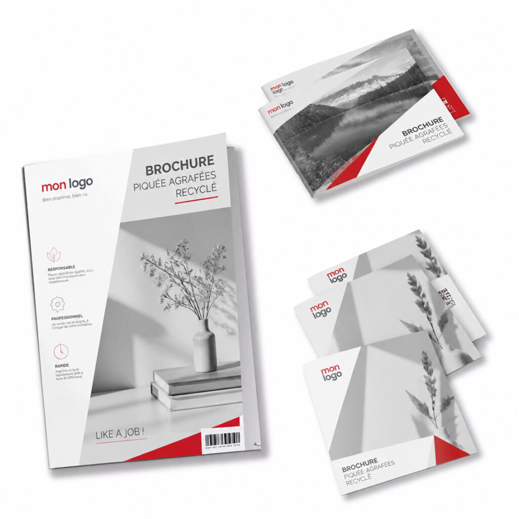 Impression brochure recyclée - Support éco-responsable