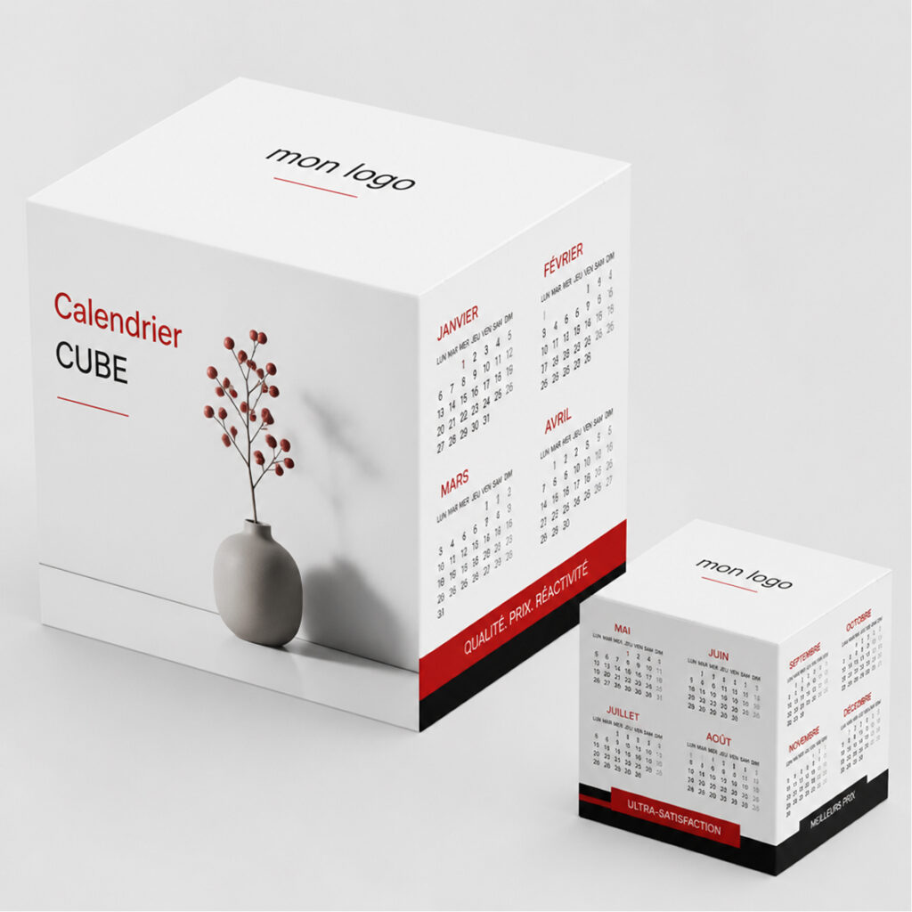 Calendrier cube