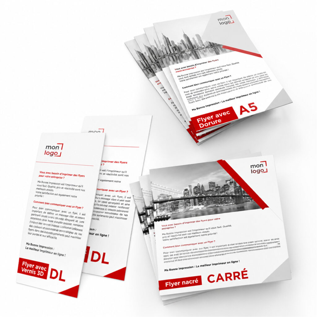 Flyer avec finitions haut de gamme
