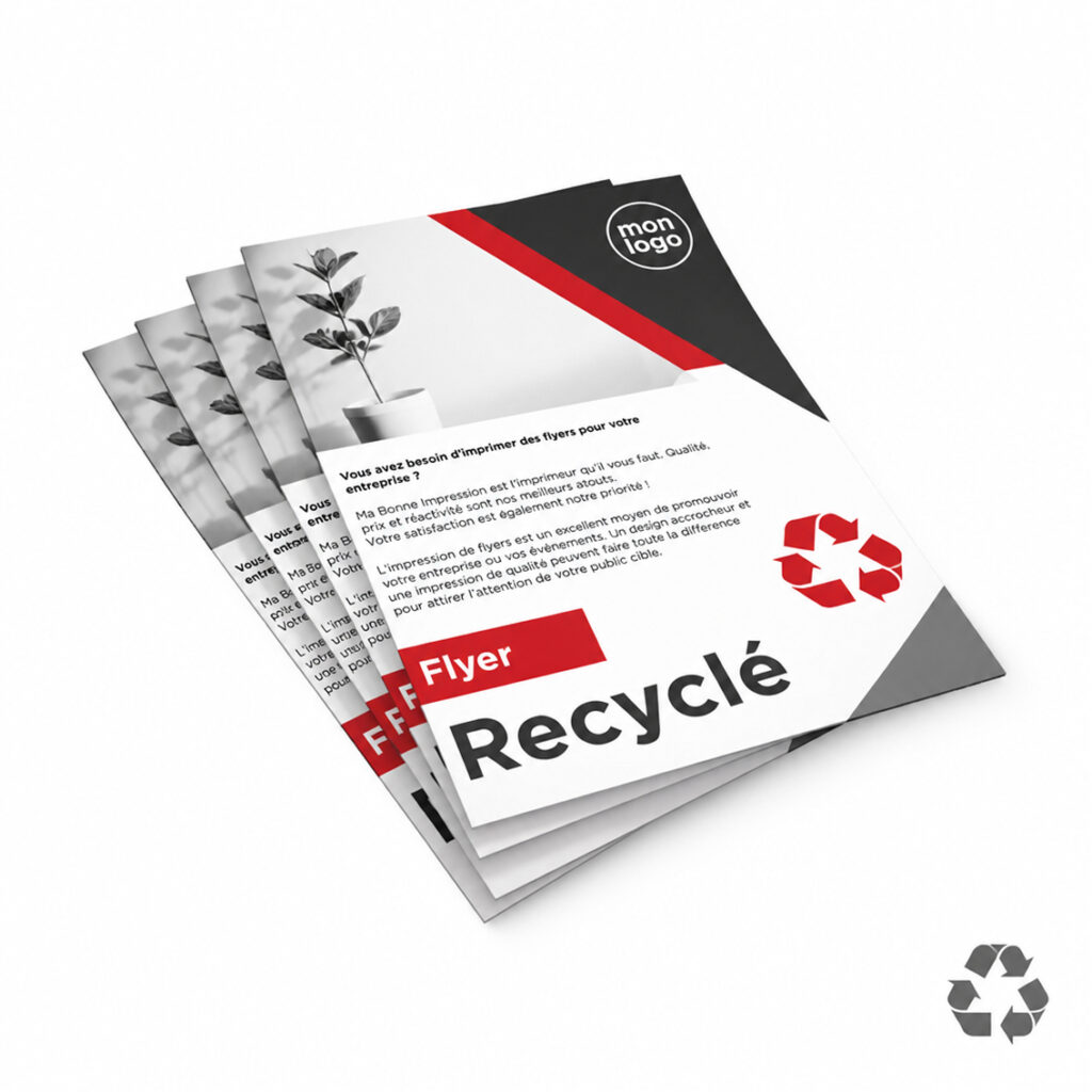 Impression flyer sur papier recyclé & éco-responsable
