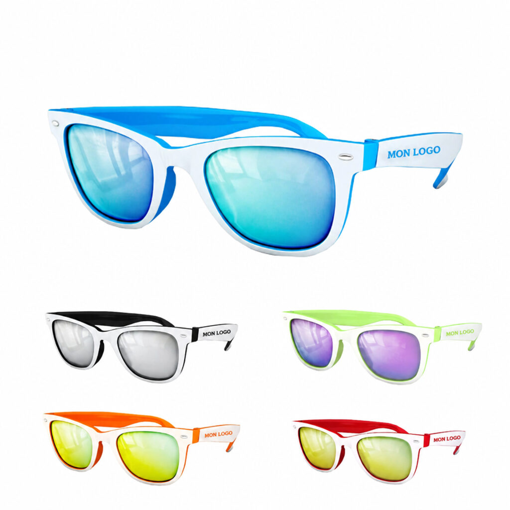 Lunette de soleil de couleur - Personnalisation sur les branches