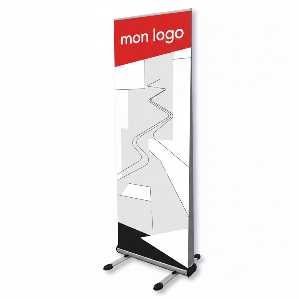 Impression roll up & kakemono pour extérieur - Enrouleur avec pied large