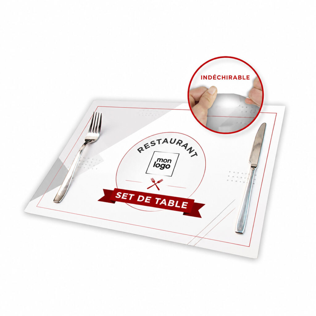 Set de Table Indéchirable et lavable