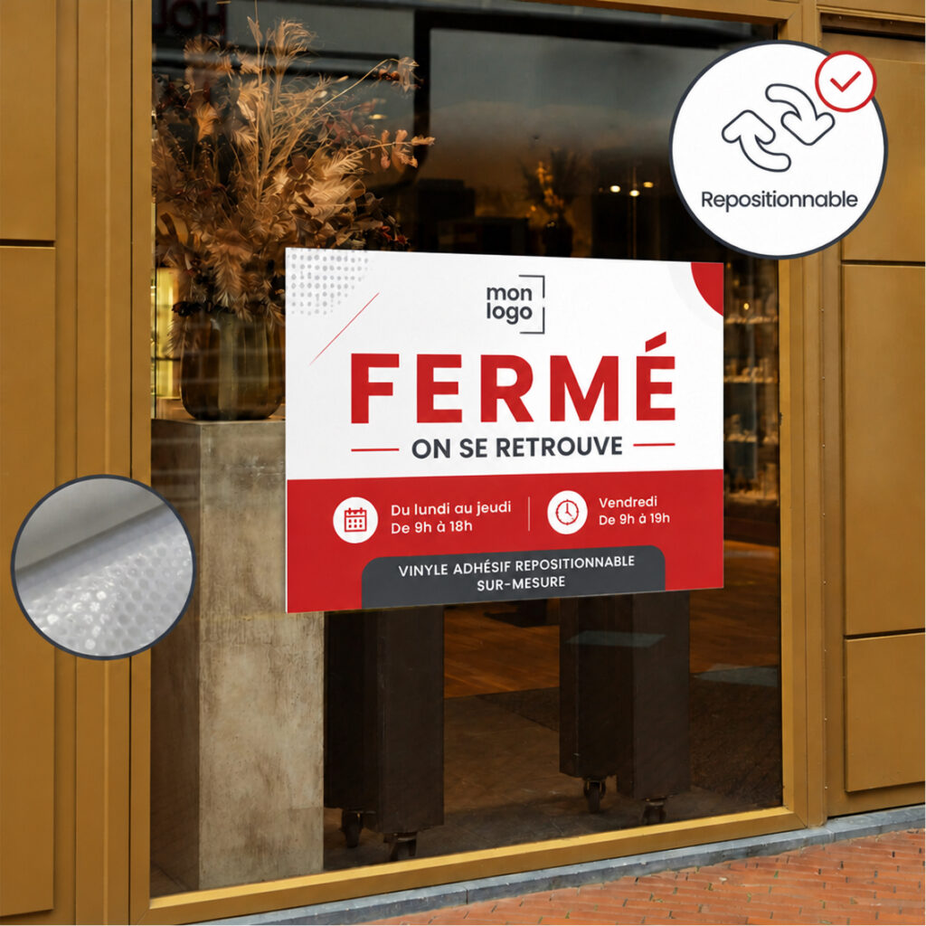 Film Adhésif Repositionnable - Vinyle Micro Ventouse